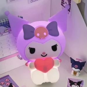 Alternative view of Rechargeable Kuromi Night Lamp – Cute LED Bedroom Light