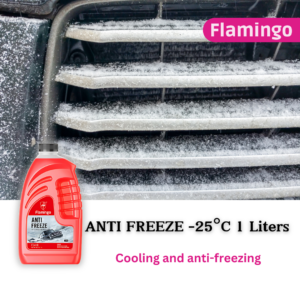 Red Anti Freeze -25°C 1 Liter automotive coolant