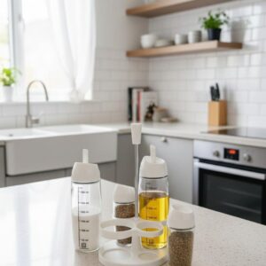 Alternative view of 4pcs Oil and Vinegar Set with Stand