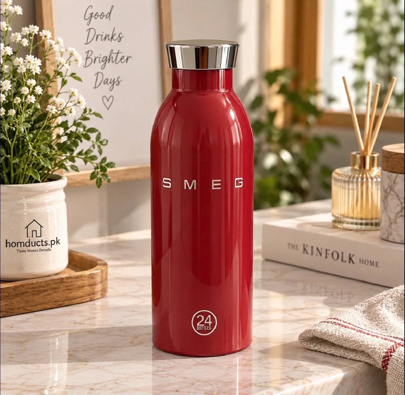 SMEG Insulated Stainless Steel Water Bottle