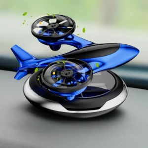 Solar Powered Rotating Airplane Car Perfume Diffuser for Dashboard Decoration