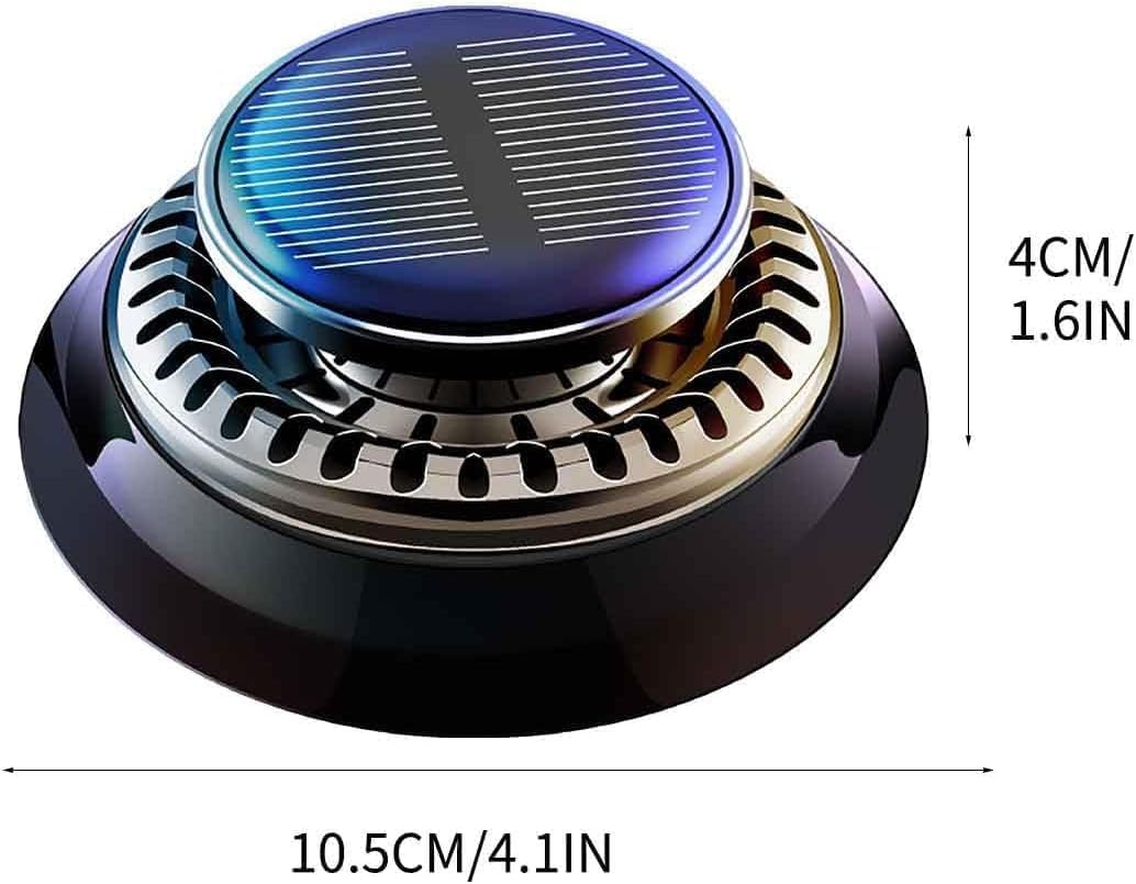 Electromagnetic Solar Powered Rotating Car Perfume Diffuser