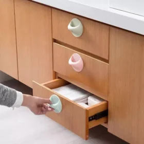 Suction Cup Door and Drawer Handle for Compatible Smooth Surfaces