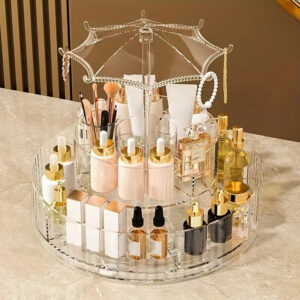 360 Rotating Cosmetic Storage Rack